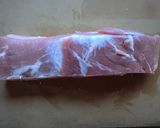 豚バラ甘辛酢焼き　息子のダイエット食作り方1写真