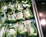 豆腐・チーズ入り肉詰めピーマン作り方4写真