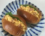 ロールパンの梅たまごサンド♪作り方5写真