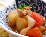 夏レシピ♫ トマト入り鶏肉ジャガ。作り方9写真