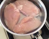 ほうっておくだけ鶏ハム(ゆで鶏胸肉)作り方3写真