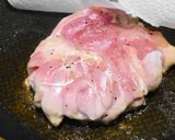 ぱりぱりチキンソテーに梅肉ネギソース作り方8写真
