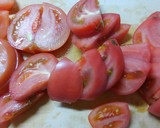 簡単朝食に☆トマトともずくの梅おかか和え作り方3写真