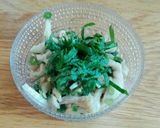 超簡単！大葉が香る鶏皮ぽん酢作り方5写真