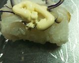 紫玉ねぎとハンバーグのおにぎり作り方2写真