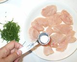 鶏むね肉＋大葉の簡単おかず焼き♪お弁当に作り方3写真