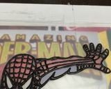 スパイダーマン キャラ チョコプレート作り方2写真
