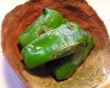 ピーマンをグリルで筒焼き☆かつお醤油作り方2写真