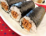 簡単★お弁当にも【スティック納豆巻き】♪作り方5写真
