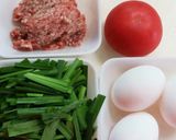 和洋風◎肉トマトチーズ入りのニラ玉作り方2写真