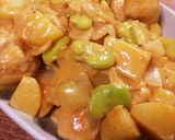 コロコロチキンボールのクリームカレー煮作り方10写真