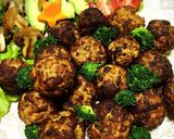 カレー味レバペを使ってレバーミートボール作り方12写真