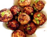 低糖質！チーズ入りチキンボール作り方10写真