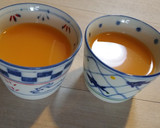 余っただし汁で梅のせ冷たい茶碗蒸し作り方3写真