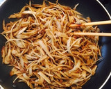 醤油のしぼりかすとゴボウの炒め物作り方10写真