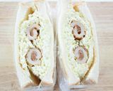 キャベツたっぷり♡丸ごと梅ちくわサンド作り方6写真