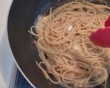 南高梅と釜揚げしらすのワンポットパスタ作り方5写真