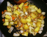 “給食の”じゃがいものカレー炒め作り方3写真