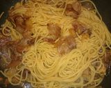 梅干しでさっぱり☆豚こまの和風パスタ作り方9写真