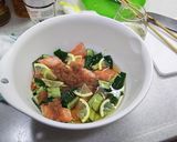 キュウリと蟹もどきの酢の物作り方4写真