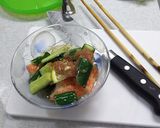 キュウリと蟹もどきの酢の物作り方5写真