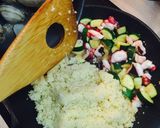 たことアサリのパエリア風クスクスサラダ作り方10写真