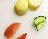 にゃんこと一緒に、ポテトサラダ作り方1写真