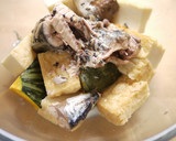 かぼちゃと厚揚げのカレー風さば煮作り方2写真