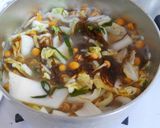 簡単♪白菜となめこ もずくの味噌中華煮！作り方6写真