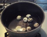 作り置きおかず！味付けうずらたまご作り方1写真