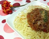 給食の♡簡単レトロな♡ミートソーススパ作り方3写真