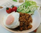そぼろde簡単　ロコモコ丼♪　　作り方5写真