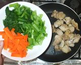 小松菜鶏肉の炒め物♪簡単ホイコーローたれ作り方8写真