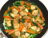小松菜鶏肉の炒め物♪簡単ホイコーローたれ作り方10写真