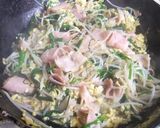 スピード料理：ニラとモヤシの炒め物作り方4写真