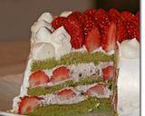 抹茶と小豆のムースケーキ作り方16写真