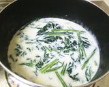 鶏肉とほうれん草とスープパスタ作り方3写真
