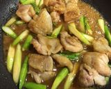 鶏もも肉とアスパラの甘辛味噌炒め♪作り方6写真