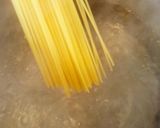 海老とアスパラとパプリカのパスタ作り方2写真