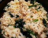鶏ひき肉とほうれん草のドリア風作り方4写真