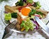 梅肉でさっぱり そば粉ガレット作り方9写真