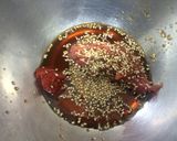 俺流！ニラと鶏ささ身のピリ辛梅干し和え作り方4写真