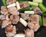 鶏肉とねぎの照り焼き作り方4写真