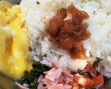 すぐできる梅干しサラダごはん作り方2写真