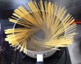 朝食の残り、焼塩鯖でサバロンチーノ作り方3写真