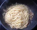朝食の残り、焼塩鯖でサバロンチーノ作り方10写真