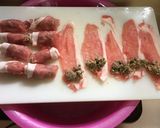 味噌仕立イワシ団子の肉巻きポン酢あんかけ作り方2写真