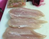 ささ身の梅肉挟み作り方1写真