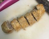 薄揚げのひき肉巻オイスターソースを絡めて作り方11写真