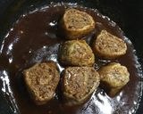 薄揚げのひき肉巻オイスターソースを絡めて作り方14写真